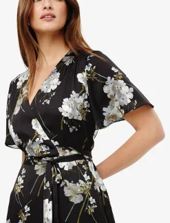 Tasha Floral Wrap Dress