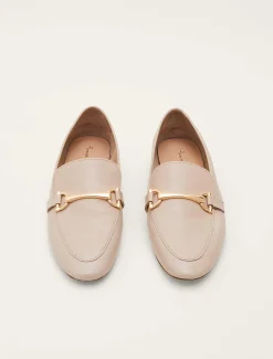 T-Bar Leather Loafers