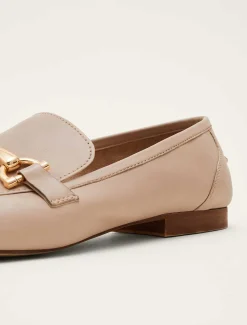 T-Bar Leather Loafers