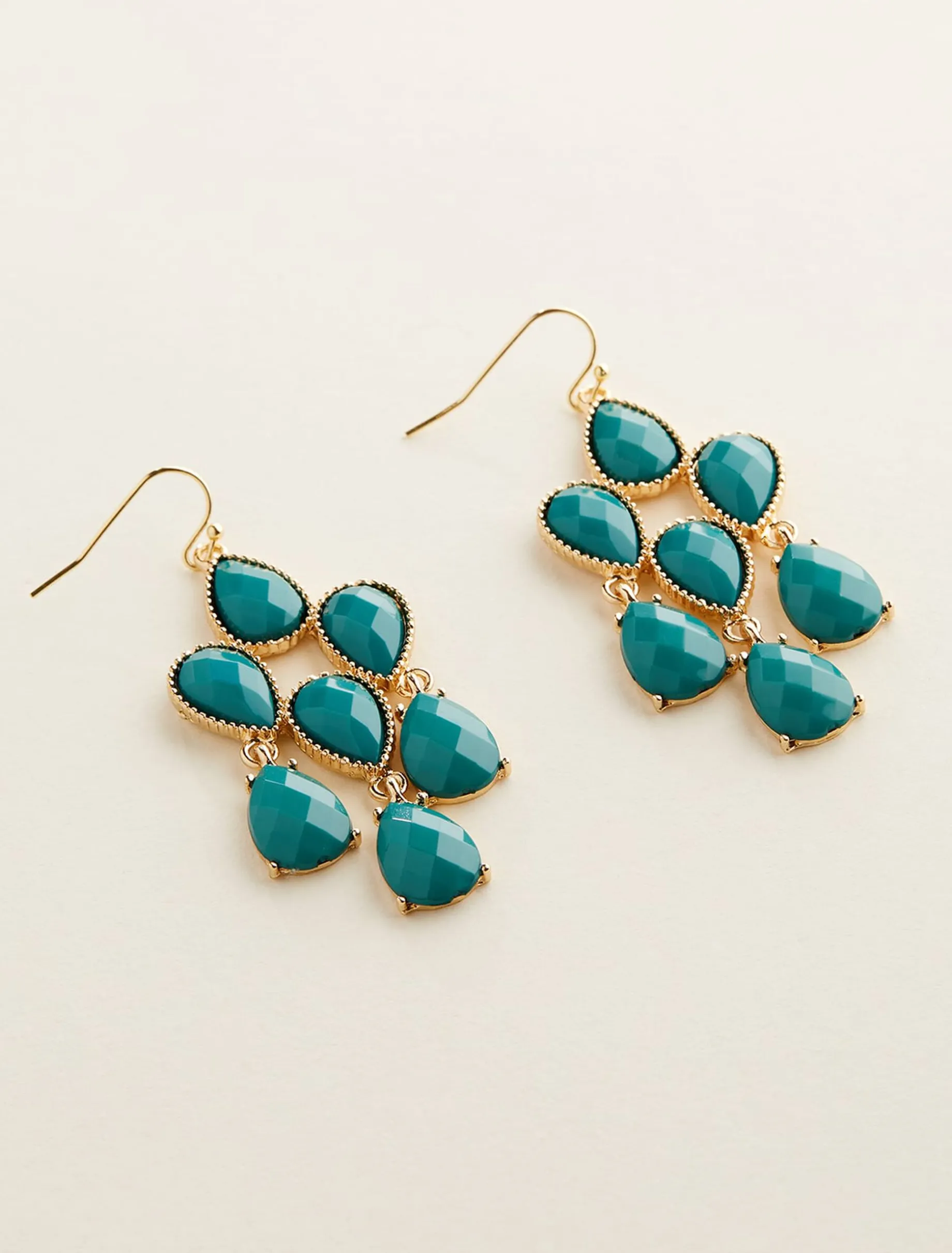 Teadrop Stone Drop Earring