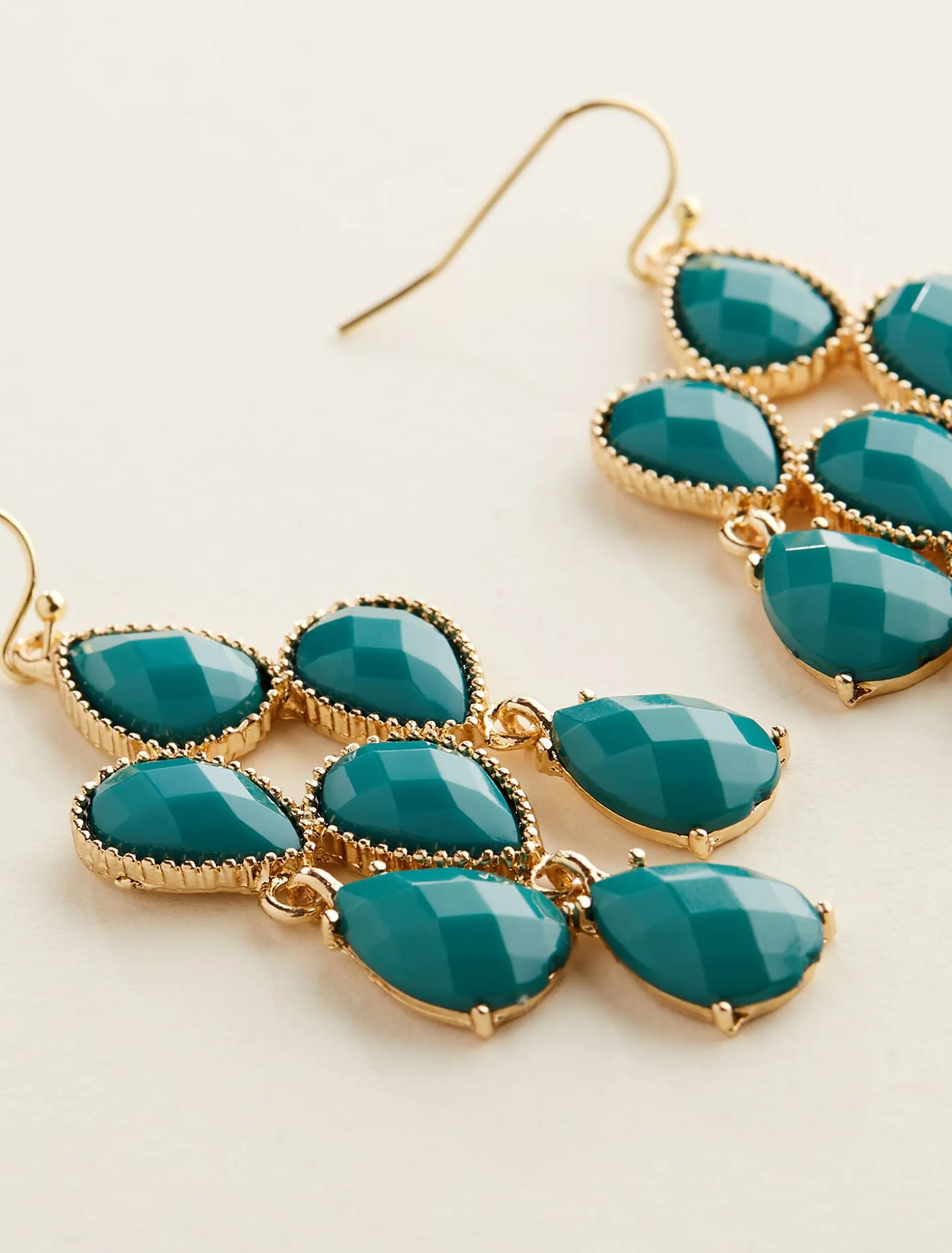 Teadrop Stone Drop Earring