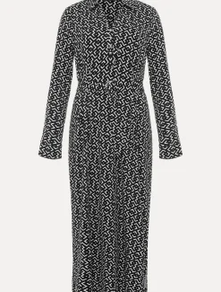Teigan Abstract Print Midi Dress