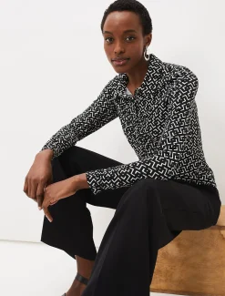 Teigan Jersey Popper Front Shirt