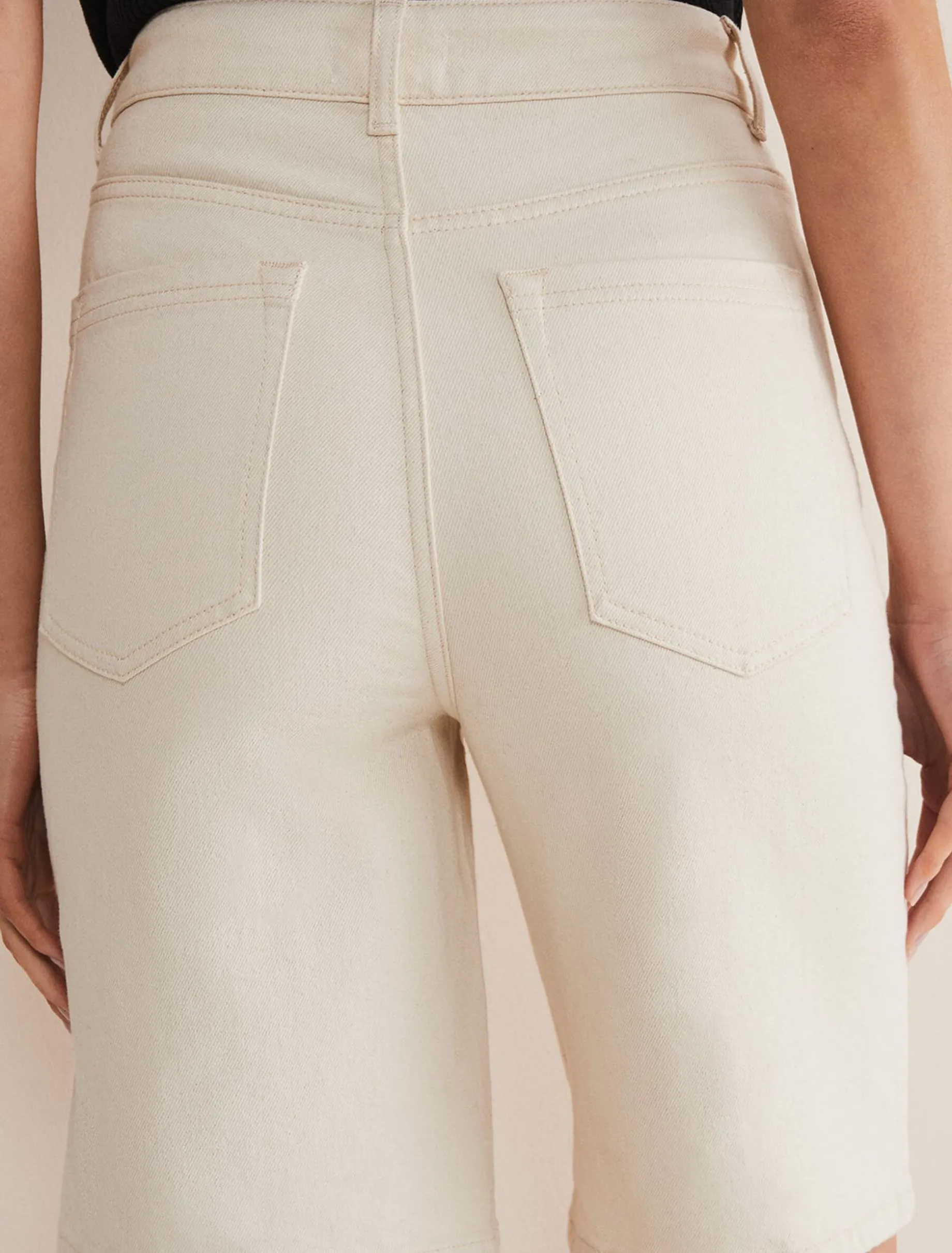 Telissa Denim Bermuda Shorts