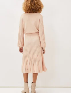 Teodora Pleat Knit Co-Ord Skirt