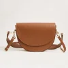 Textured Leather Cross Body Bag