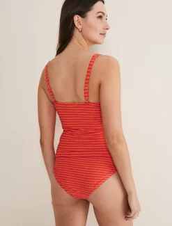 Thea Striped Tankini Top