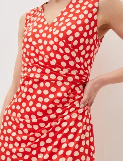 Tia Spot Midi Dress
