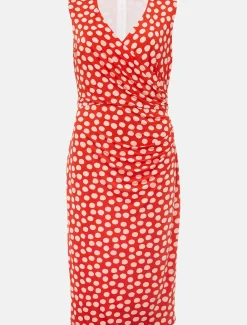 Tia Spot Midi Dress
