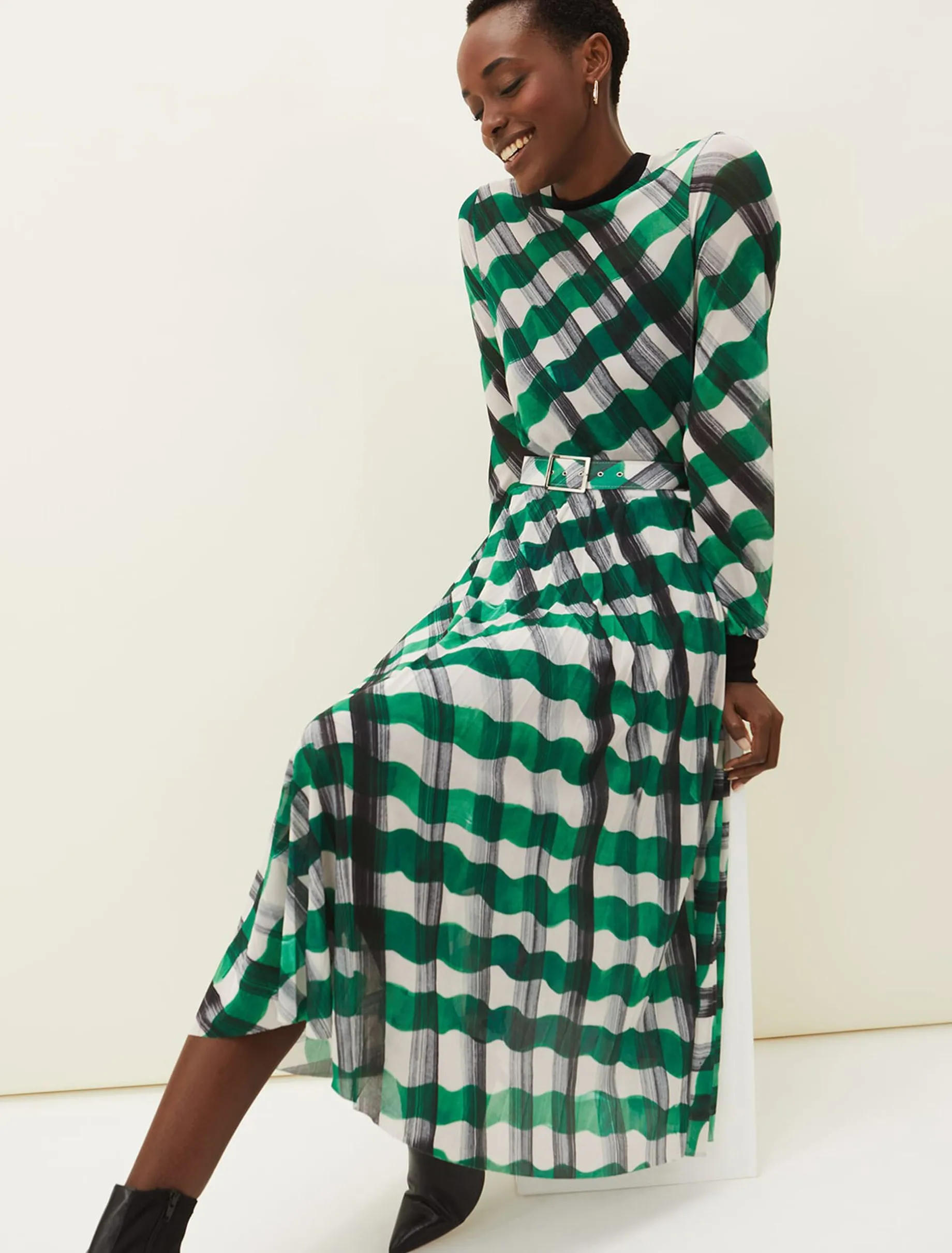 Tiffany Check Mesh Dress