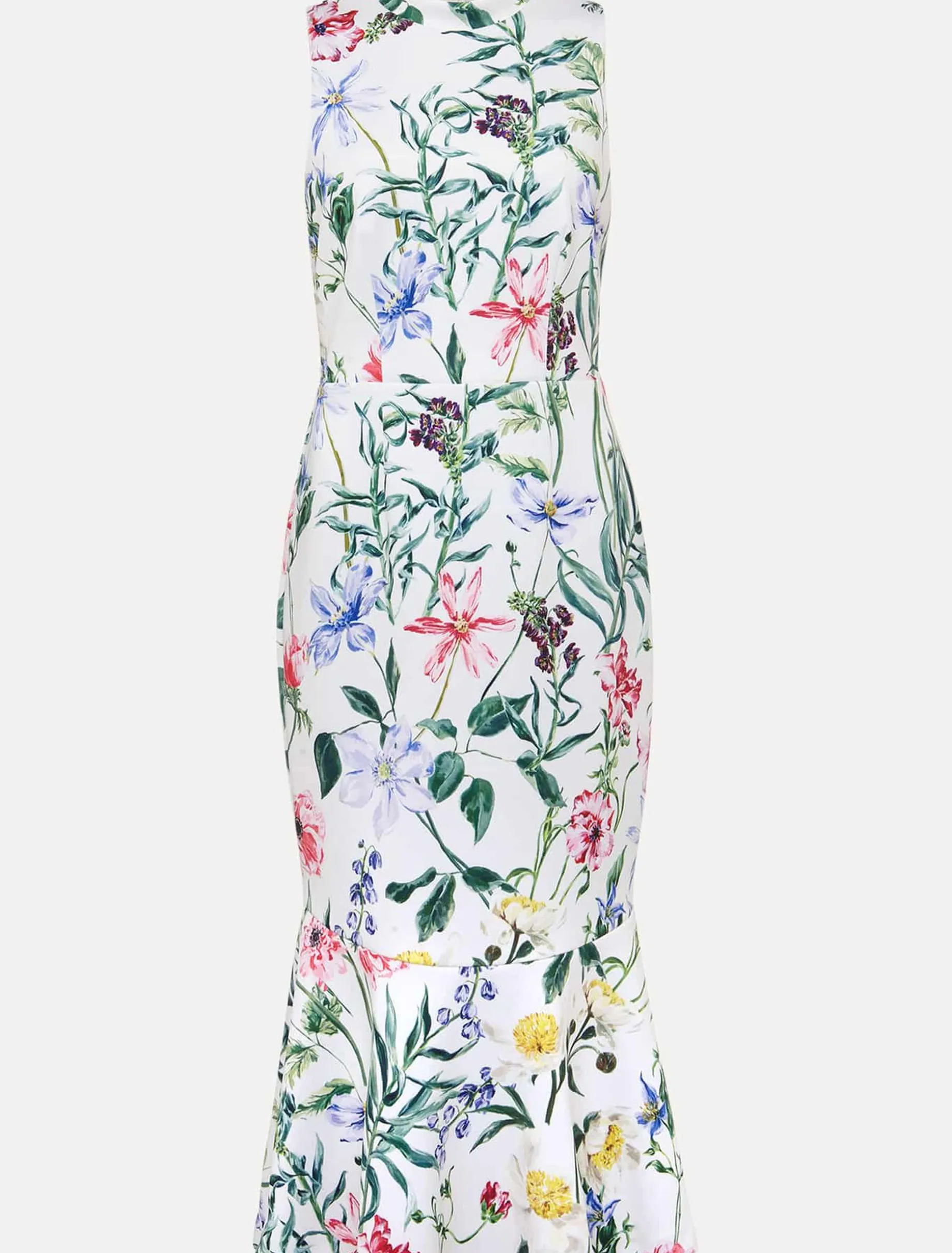 Tina Floral Fit And Flare Midi Dress