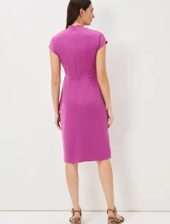 Toral Wrap Front Dress
