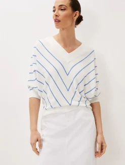 Tori Textured Stripe Knit Jumper