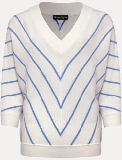 Tori Textured Stripe Knit Jumper