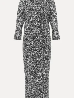 Trina Textured Print Lace Dress