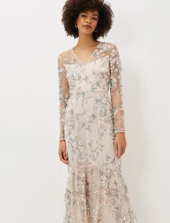 Trisha Embroidered Maxi Dress