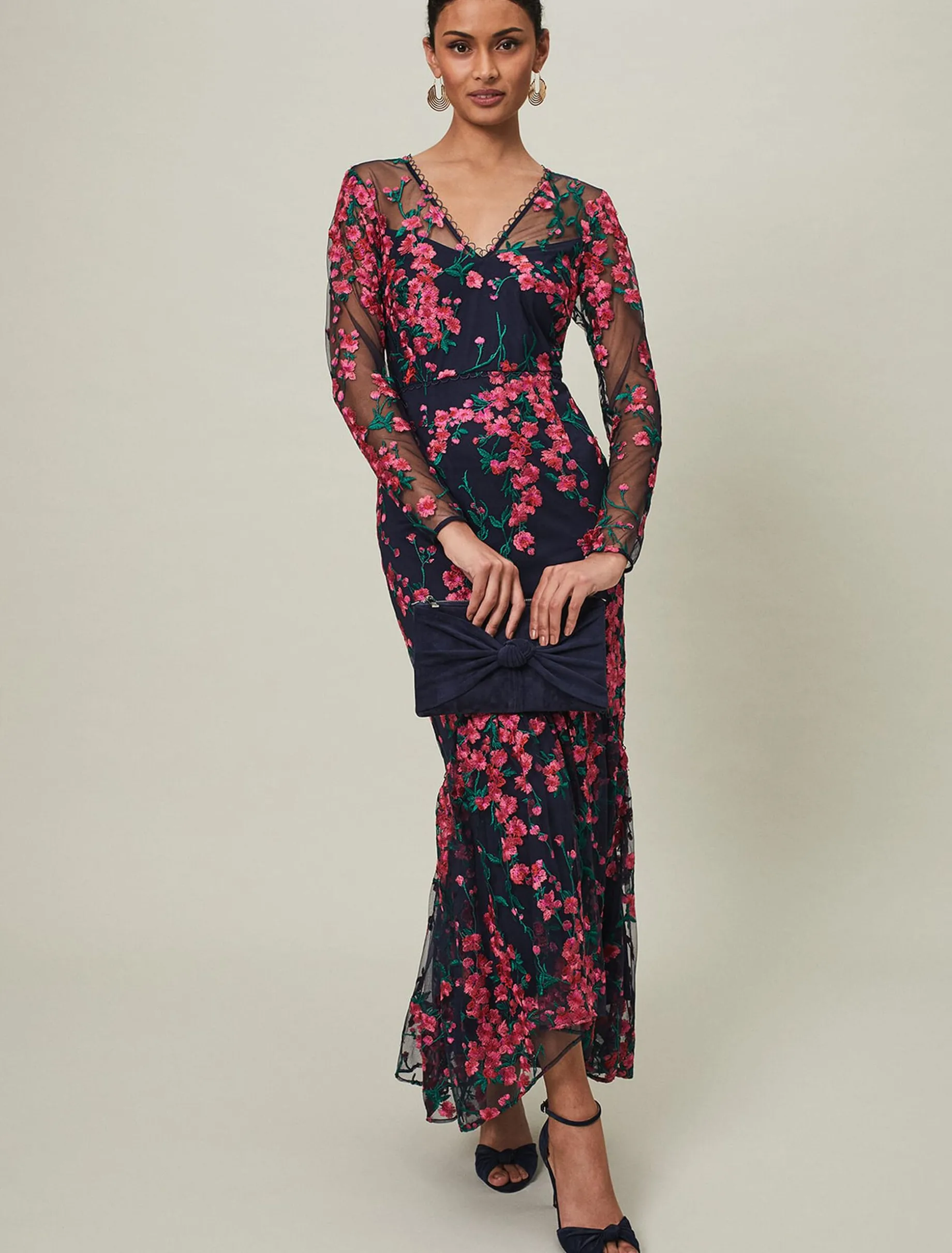 Trisha Embroidered Maxi Dress