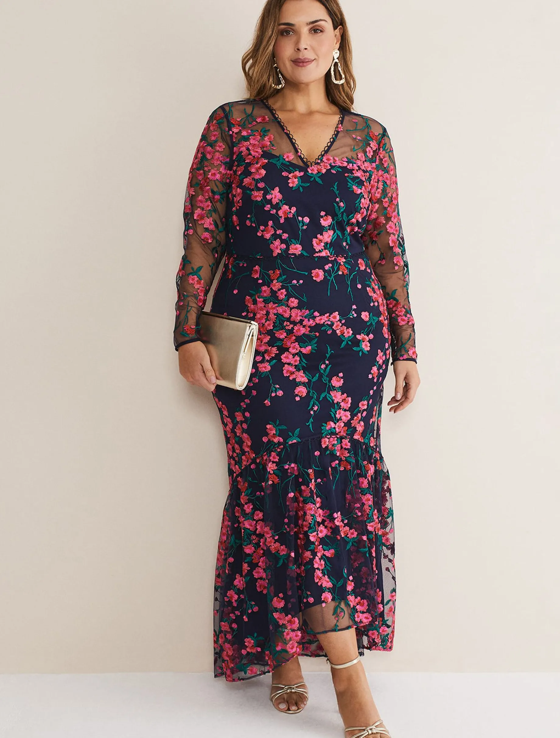 Trisha Embroidered Maxi Dress