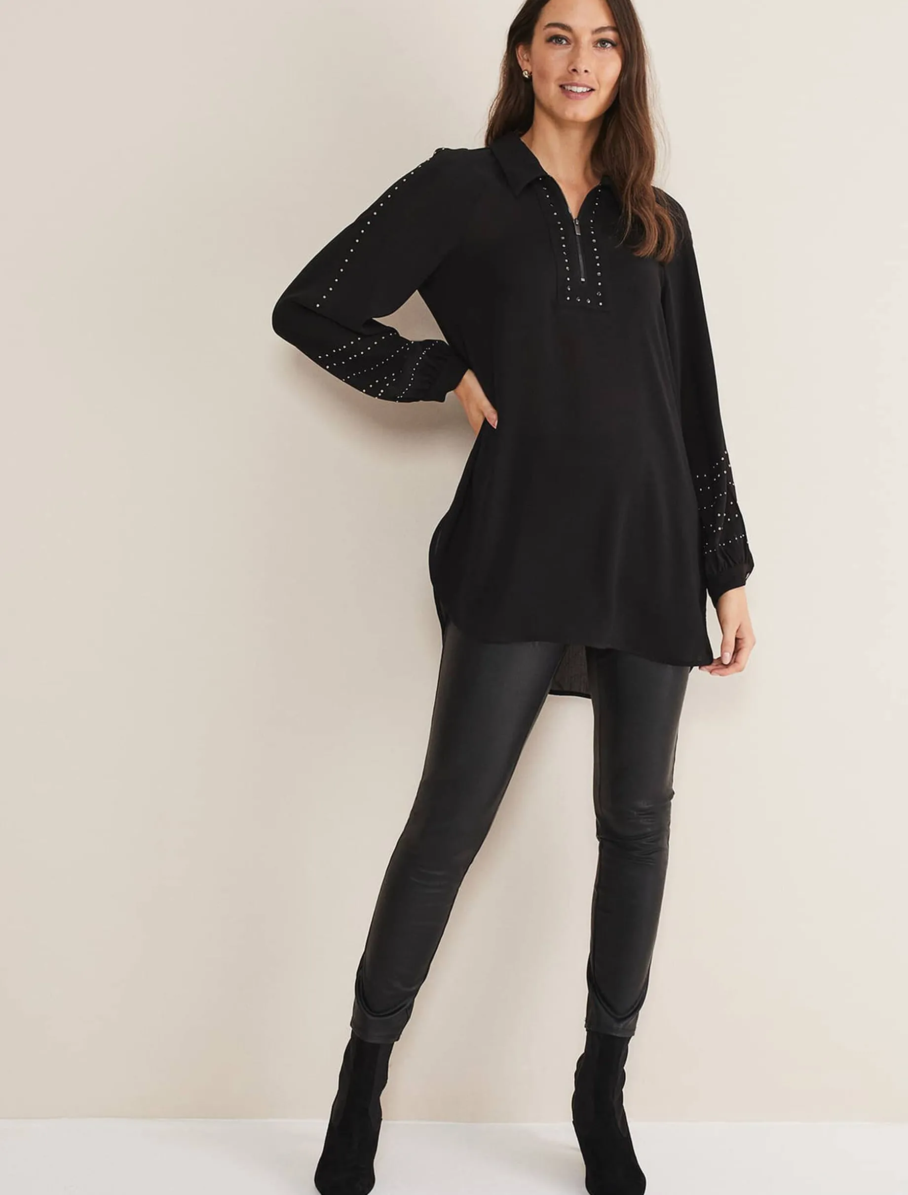 Tullulah Heatfix Sleeve Tunic Blouse