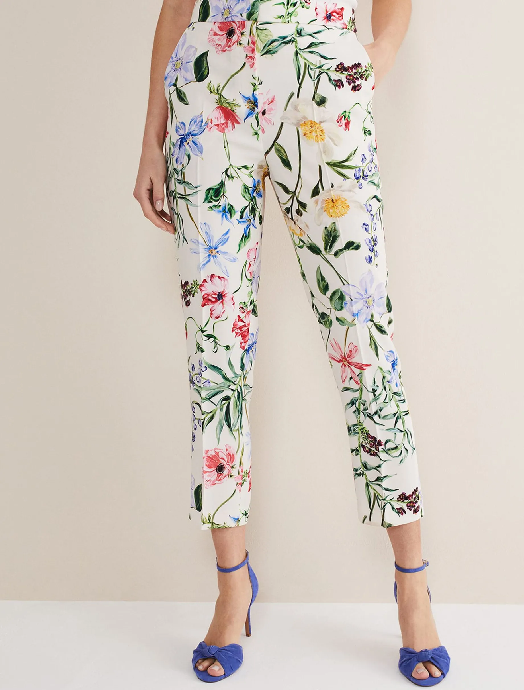 Ulrica Floral Cigarette Trousers