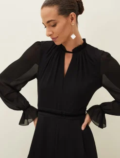 Una Velvet Trim Jumpsuit