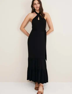 Valeria Jersey Halter Neck Dress