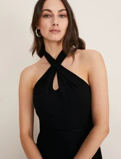 Valeria Jersey Halter Neck Dress