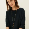 Vallie Matte Hoop Pendant