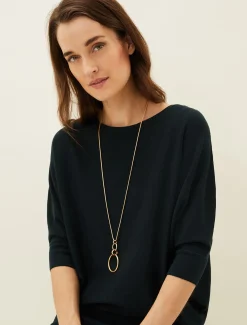 Vallie Matte Hoop Pendant