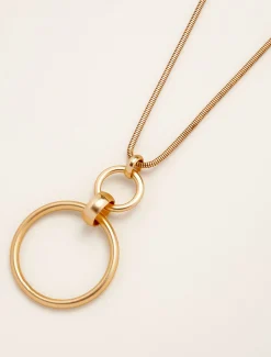 Vallie Matte Hoop Pendant