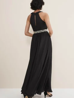 Vanessa Beaded Belt Maxi Dress