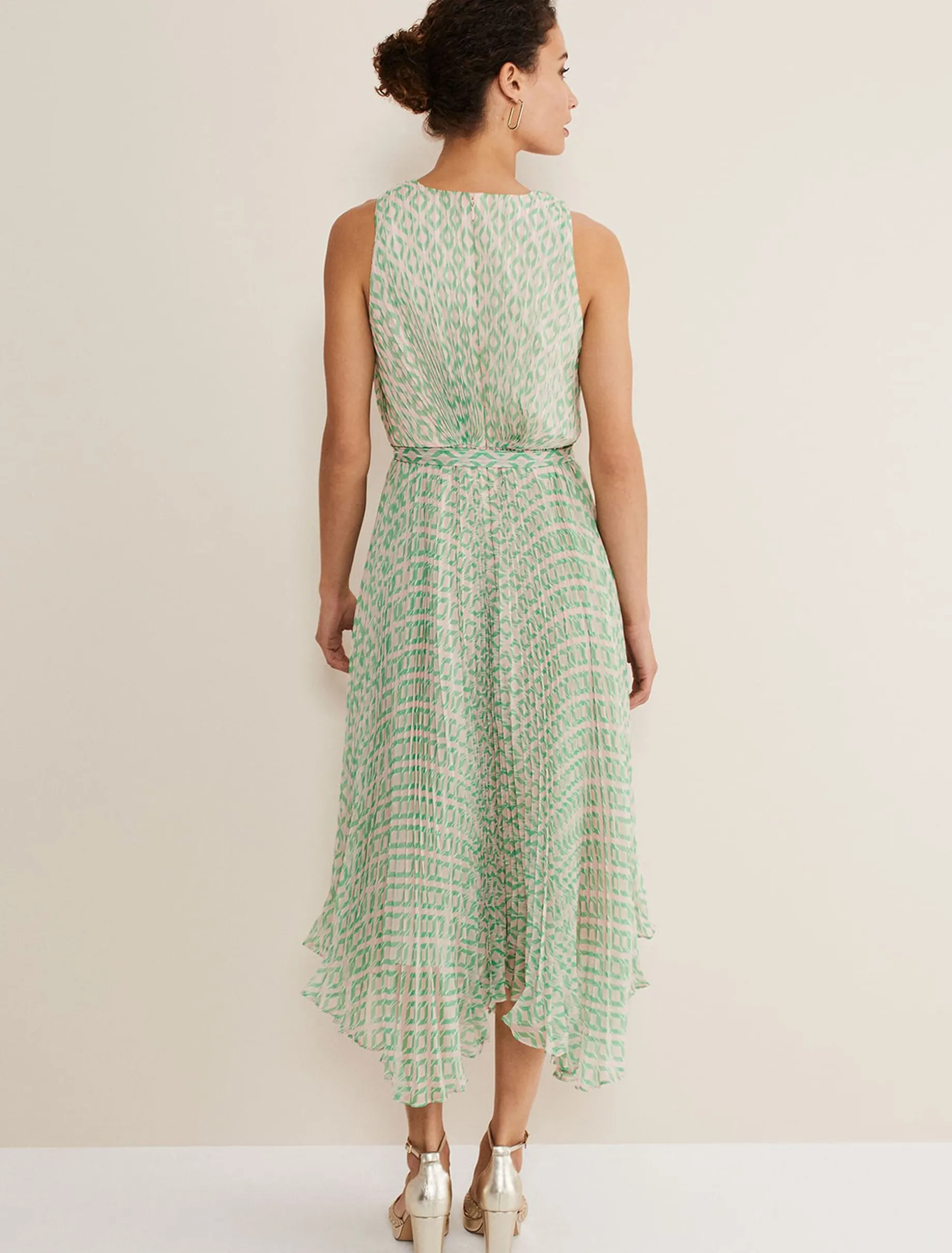 Vanya Pleated Sunray Dress