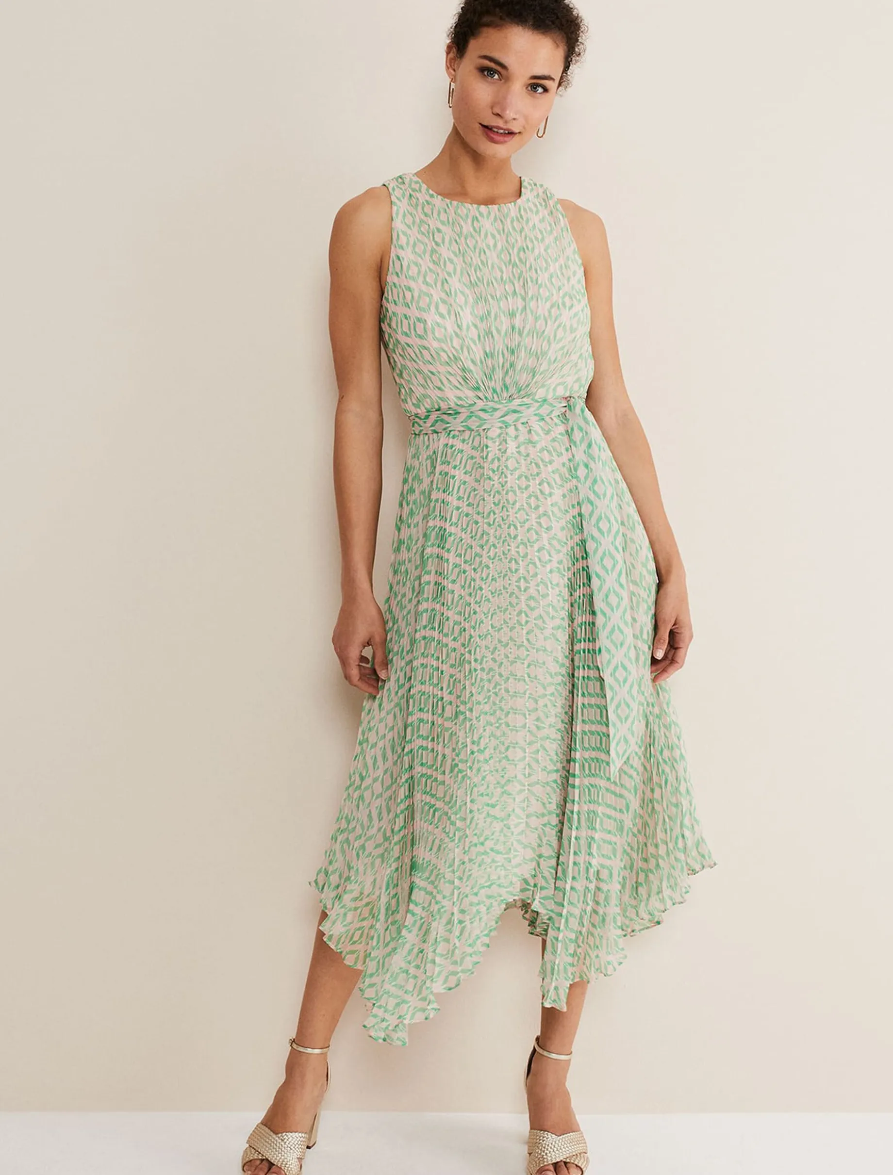 Vanya Pleated Sunray Dress