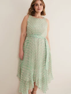 Vanya Pleated Sunray Dress