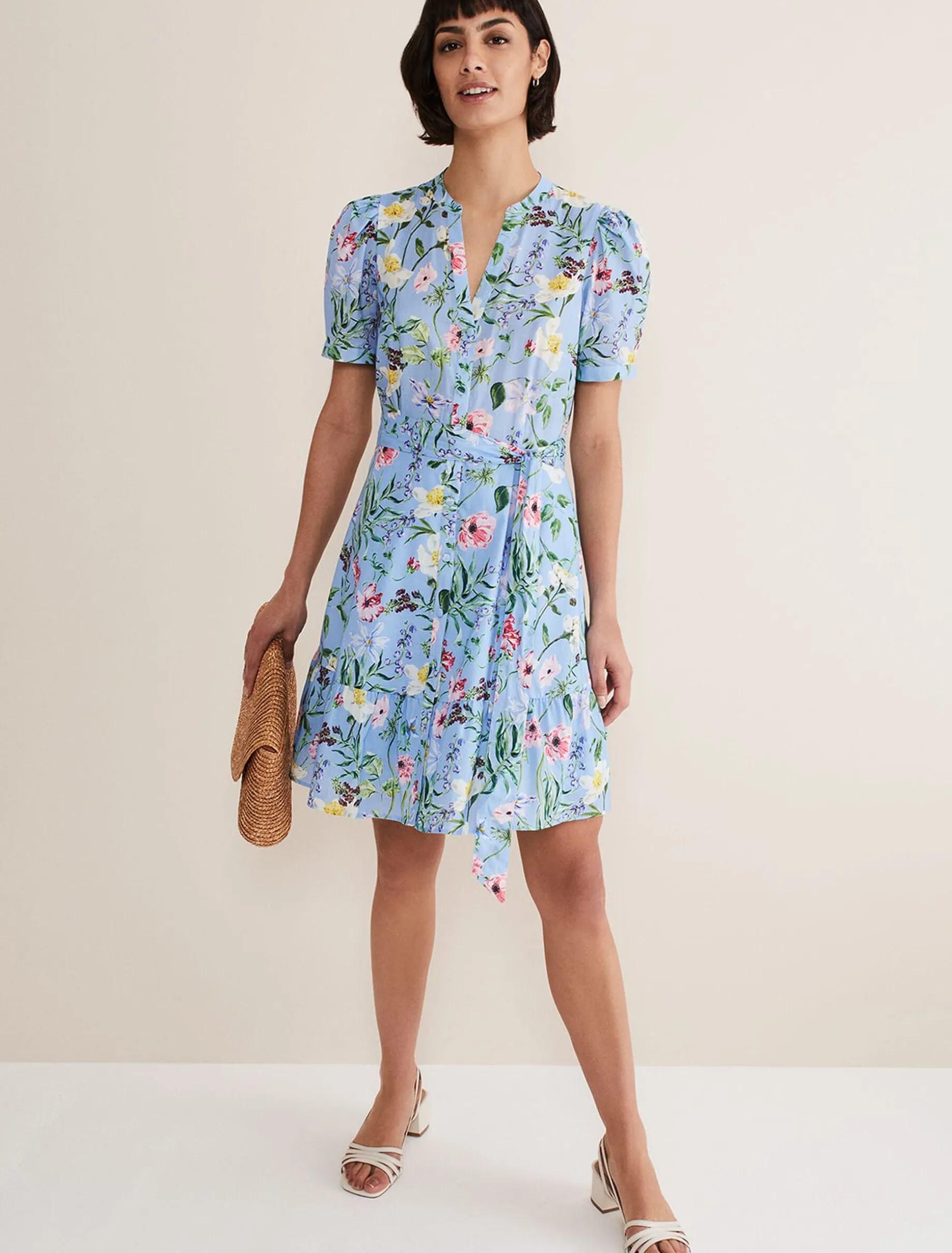 Velma Cotton Floral Mini Dress