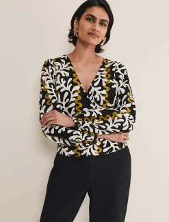 Vienna Linen Wrap Blouse