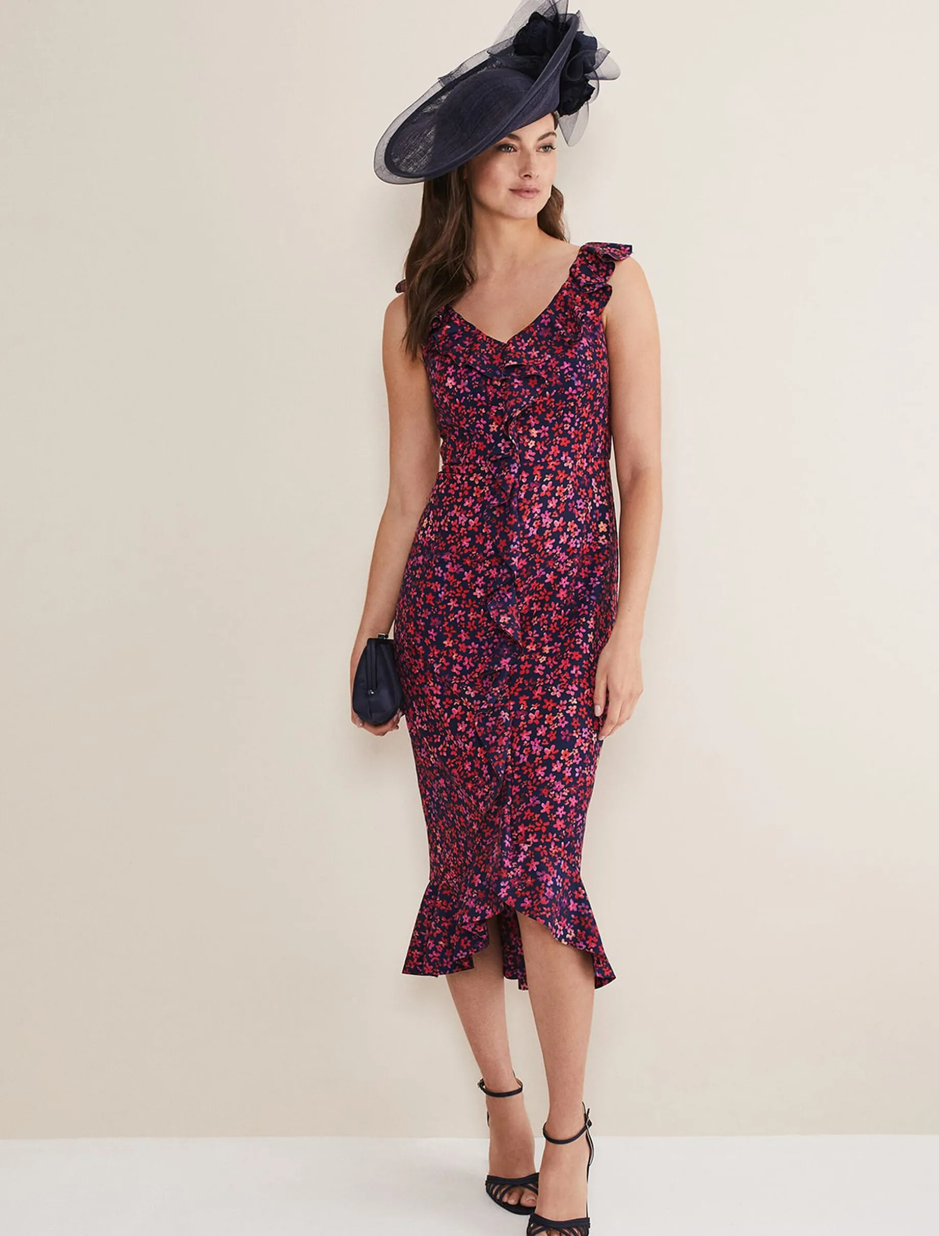 Viola Ditsy Frill Dress