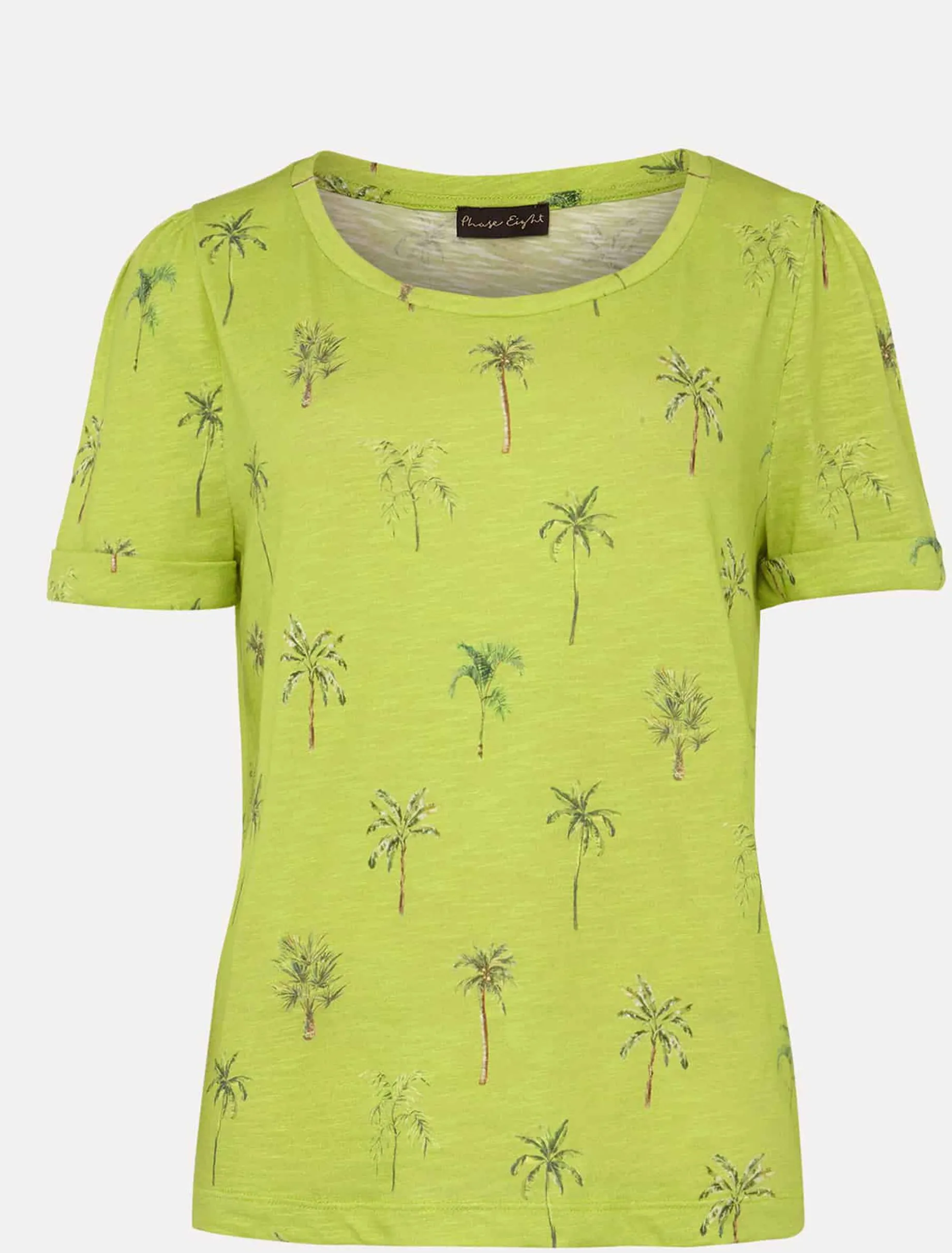 Violeta Cotton Palm Print Top