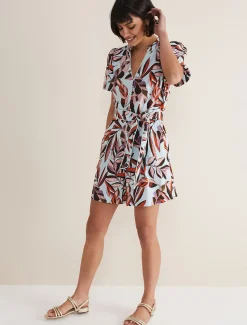 Vivian Linen Print Playsuit