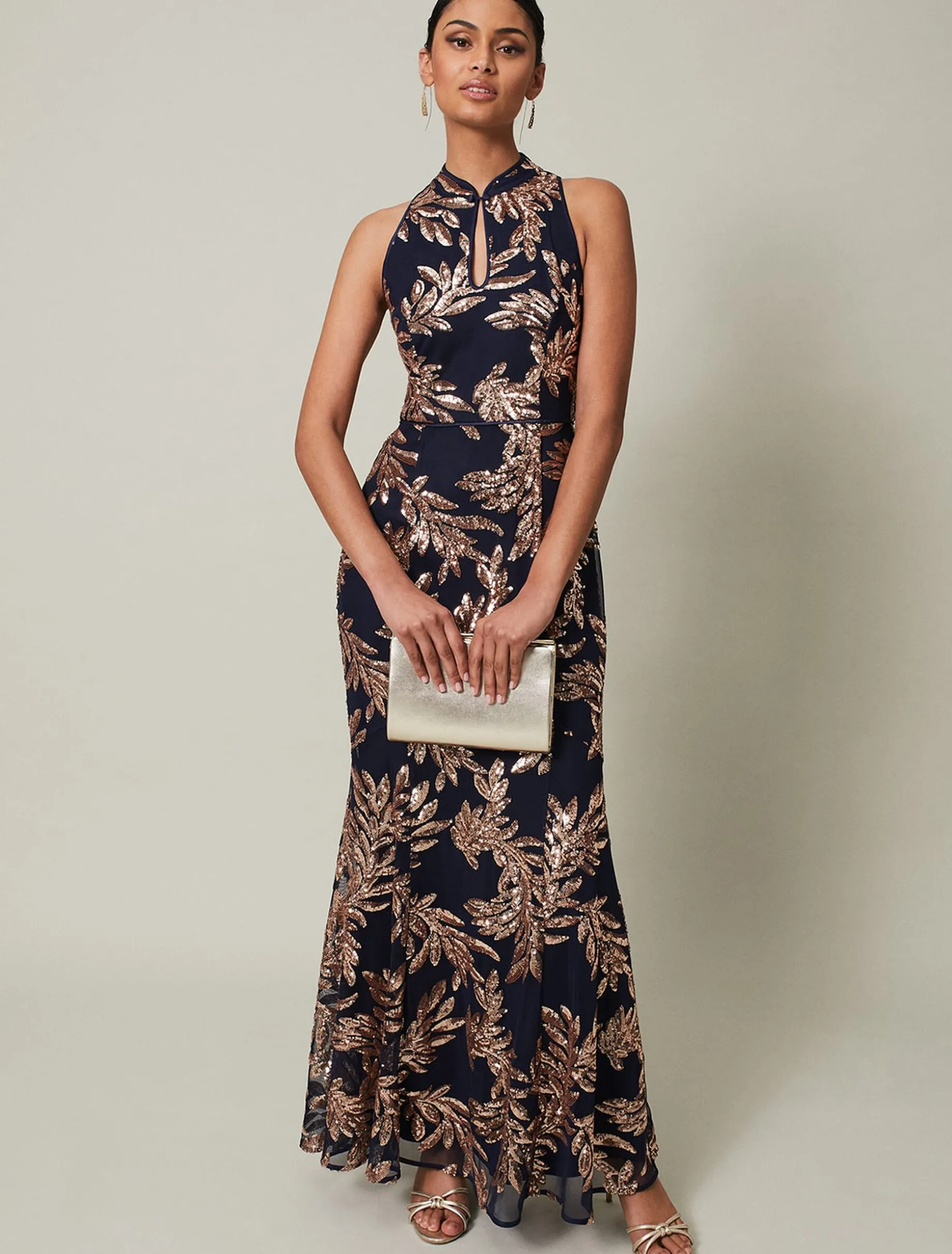 Viviana Sequin Maxi Dress