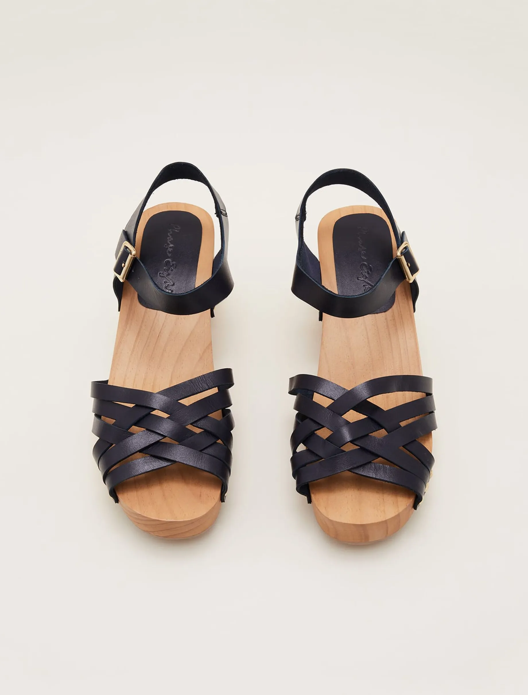 Woven Clog Heel Sandal