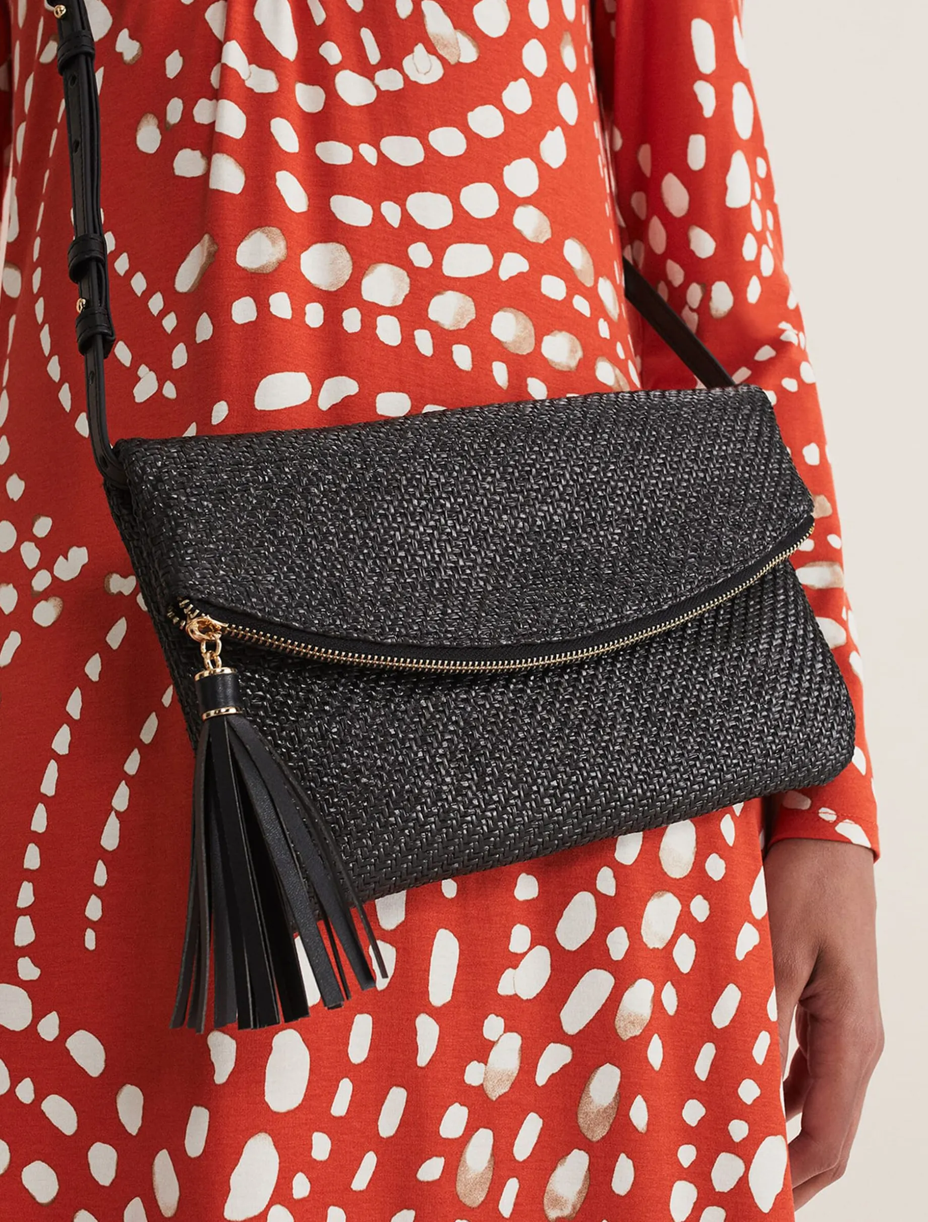Woven Cross Body Bag