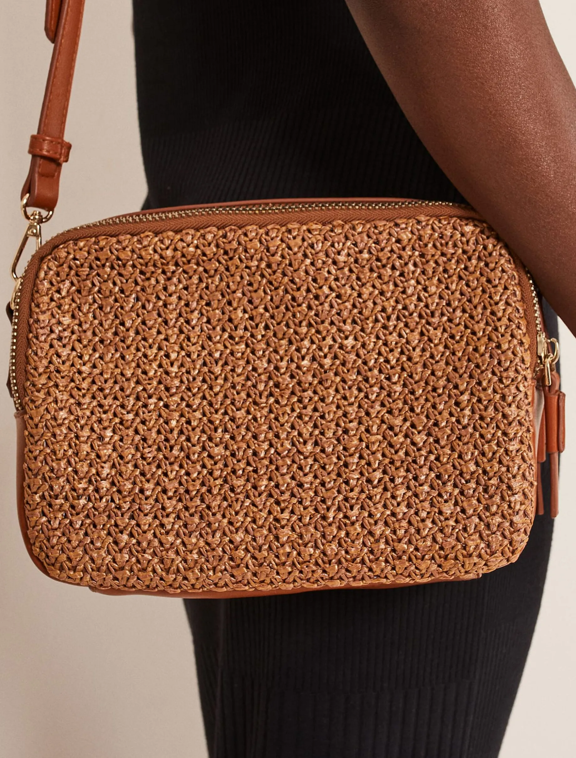 Woven Cross Body Bag