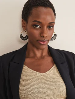 Woven Hoop Earrings