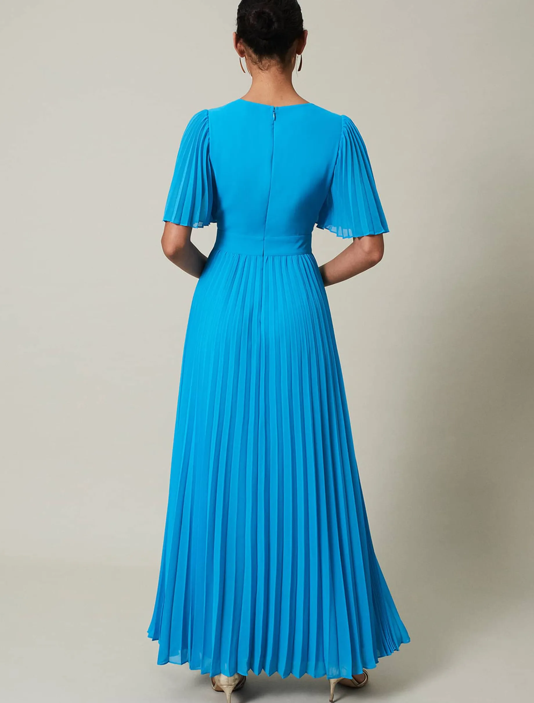 Yasmina Pleated Maxi Dress