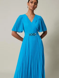 Yasmina Pleated Maxi Dress