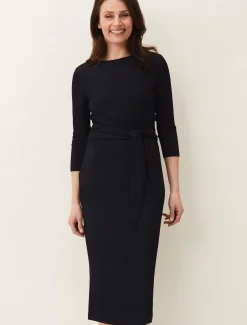 Yazmina Long Sleeve Ribbed Dress