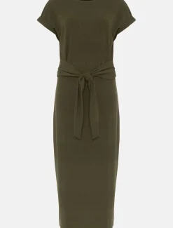Yazmina Ribbed Jersey Midi Dress