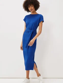Yazmina Tie Waist Jersey Midi Dress