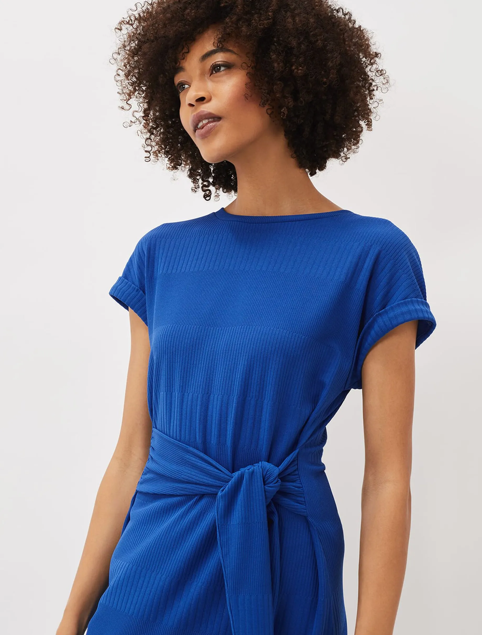 Yazmina Tie Waist Jersey Midi Dress